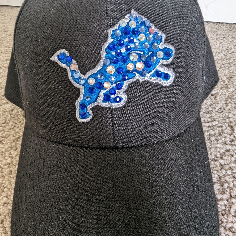 Hand beaded Lions Logo Hat